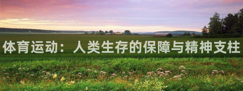 J9官网下载：体育运动：人类生存的保障与精神支柱