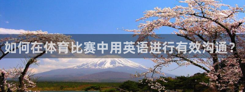 J9官网下载官方客服电话：如何在体育比赛中用英语进行